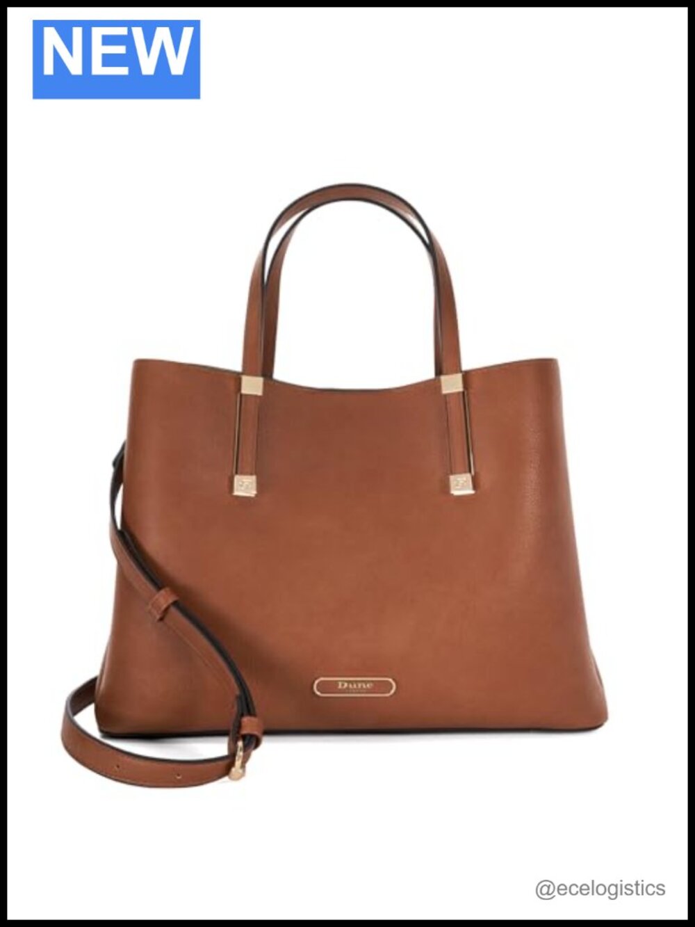 Dune London Tote Bag with Top Handles Crossbody Strap Recycled Material